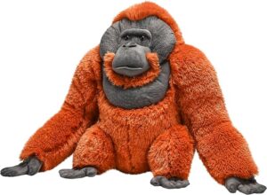 WILD REPUBLIC Artist Collection, Male Orangutan Baby, Gift for Kids, 15 inches, Plush Toy, Fill is Spun Recycled Water Bottles